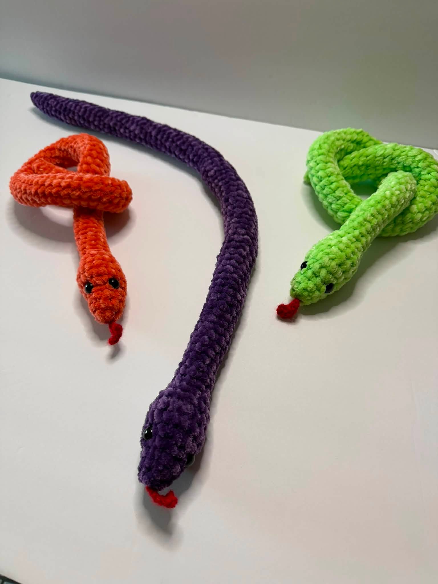 Crocheted Velvet Snake